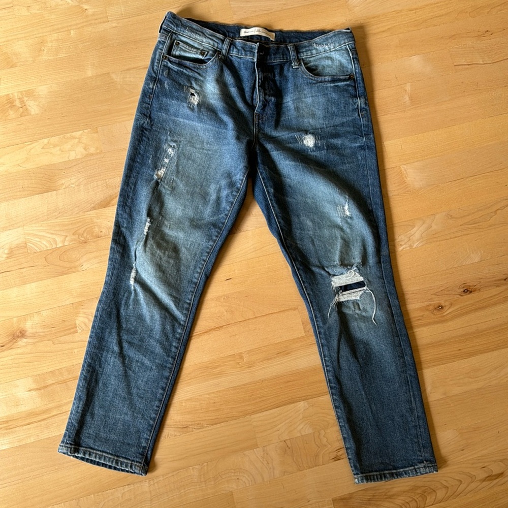Gap Best Girlfriend Deconstructed Jeans, size 30R